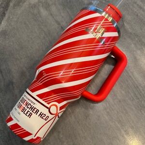 Stanley 40 oz tumbler Red White candy cane Stripe sold out stainless H2.0 cup